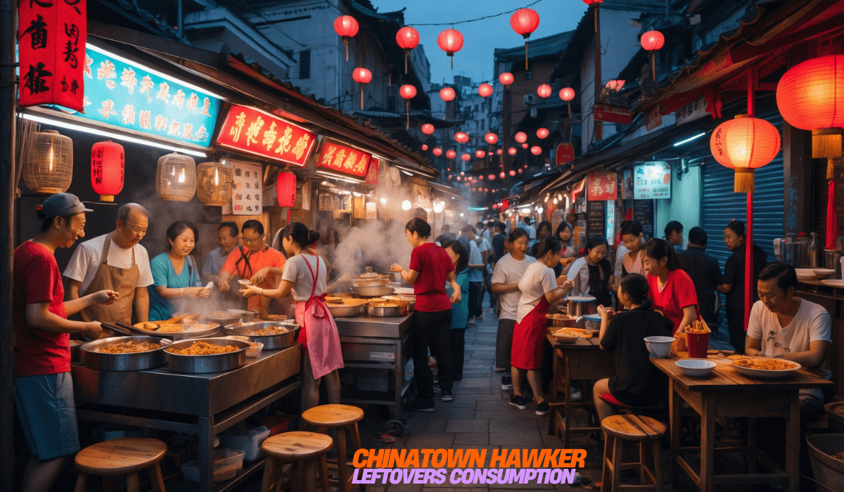 Chinatown Hawker Leftovers Consumption